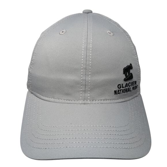 Glacier National Park Strapback Hat Gray One Size Embroidered Legacy - Picture 1 of 10